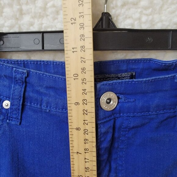 Bandolino Jeans Womens 6 Straight Leg Blue Midrise Stretch Cotton Spandex 30X27 - Picture 8 of 9